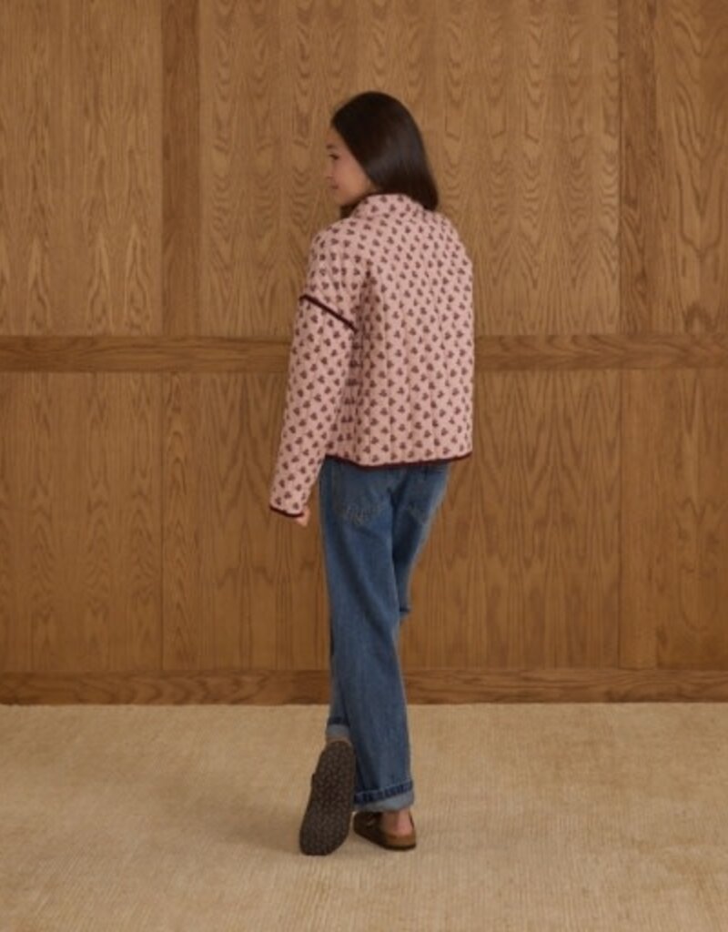 Rylee + Cru Inc. QUILTED JACKET BLUSH FLEUR