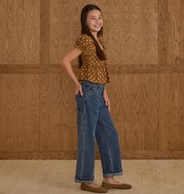 Rylee + Cru Inc. SALE BAGGY WIDE LEG PANT INDIGO DENIM