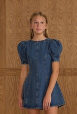 Rylee + Cru Inc. LEVI MINI DRESS INDIGO DENIM