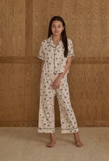 Rylee + Cru Inc. WOVEN PAJAMA SET BLUE FLORAL