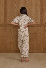 Rylee + Cru Inc. WOVEN PAJAMA SET BLUE FLORAL