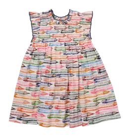 Pink Chicken SALE stevie dress colored pencils