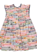Pink Chicken stevie dress colored pencils