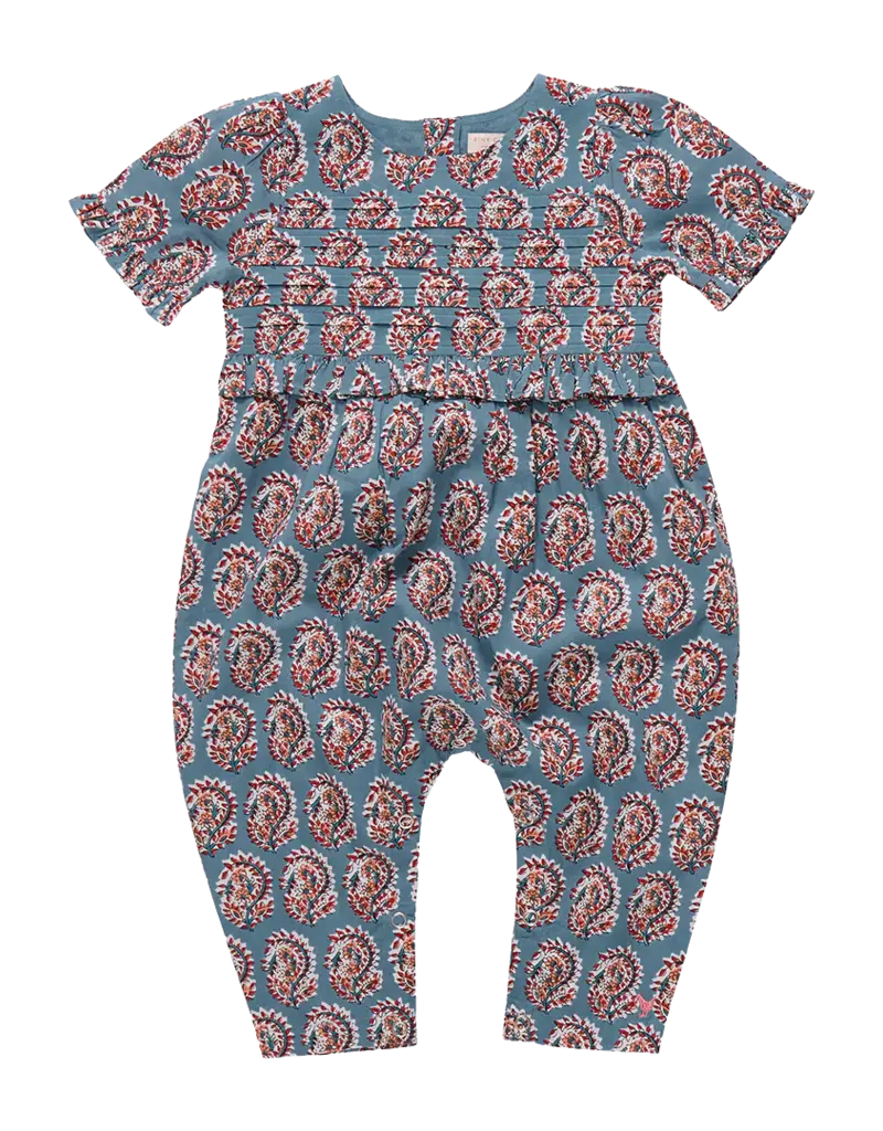 Pink Chicken baby girls raquel jumper blue paisley