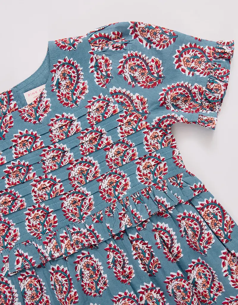 Pink Chicken baby girls raquel jumper blue paisley