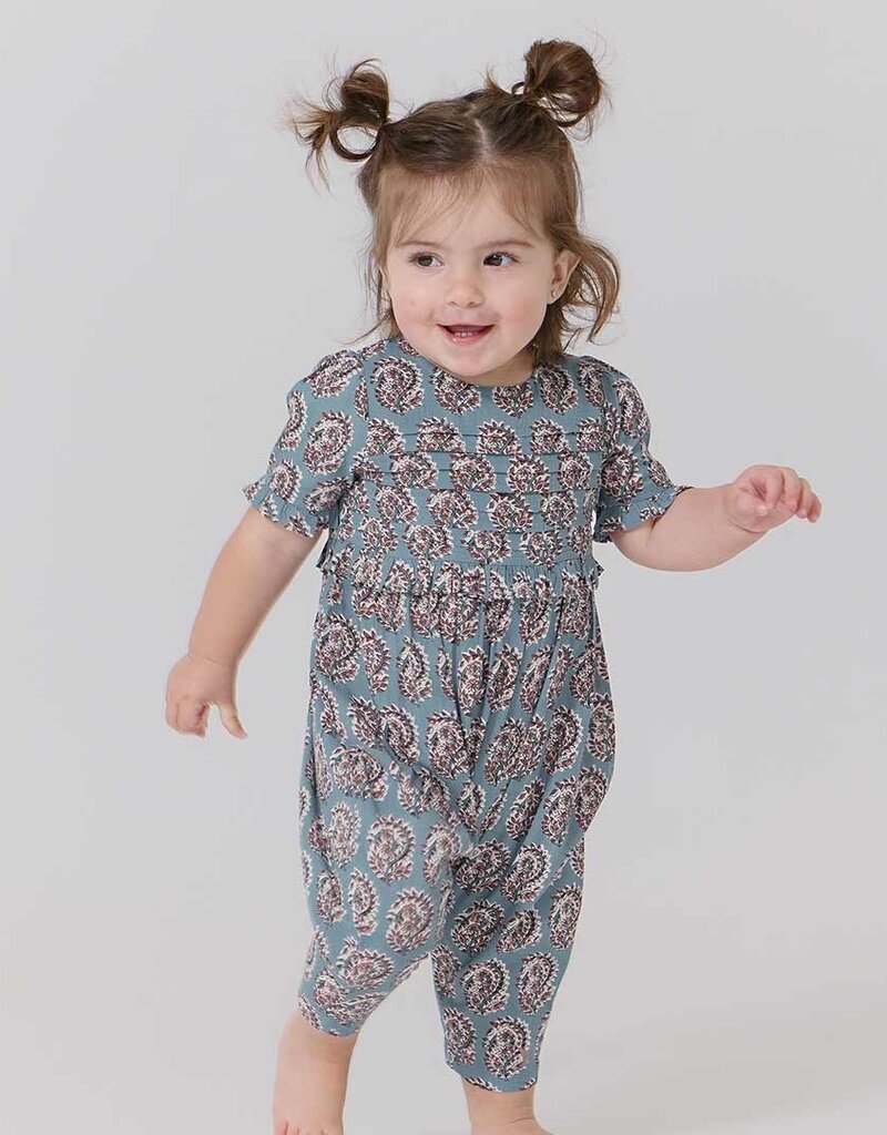 Pink Chicken baby girls raquel jumper blue paisley
