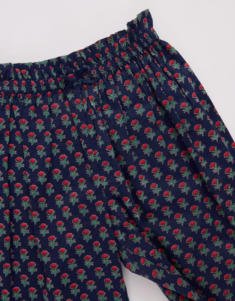 Pink Chicken baby girls dawson 2-piece set navy carnation