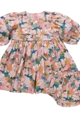 Pink Chicken baby girls evelyn dress set watercolor floral