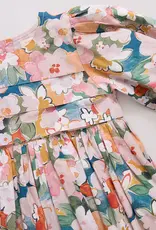 Pink Chicken baby girls evelyn dress set watercolor floral