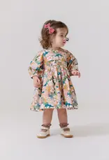Pink Chicken baby girls evelyn dress set watercolor floral