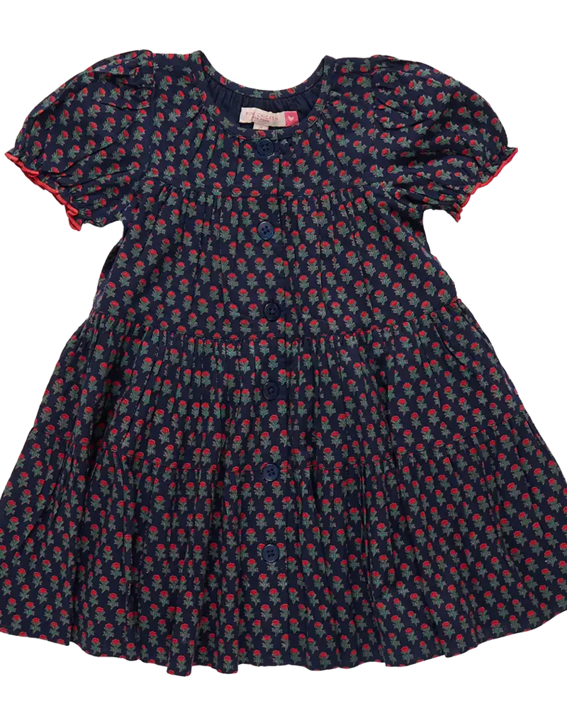 Pink Chicken elizabeth dress navy carnation