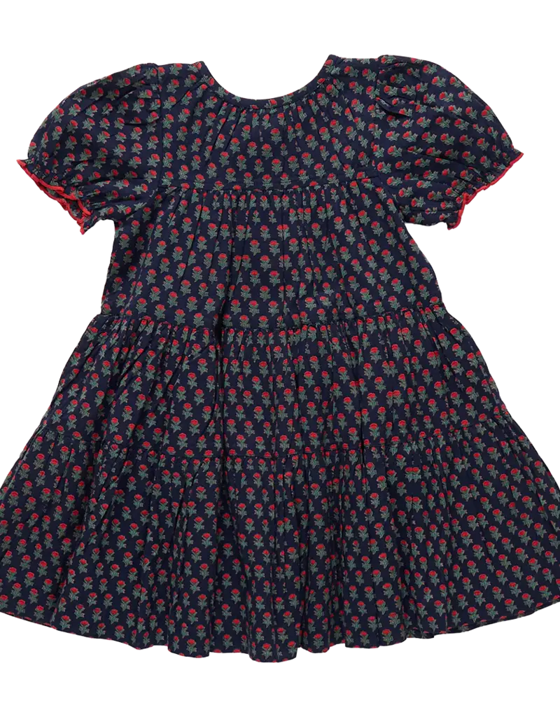 Pink Chicken elizabeth dress navy carnation