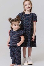 Pink Chicken elizabeth dress navy carnation