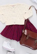 Pink Chicken gianna skirt red blue check