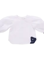 Pink Chicken SALE. dana bow top white