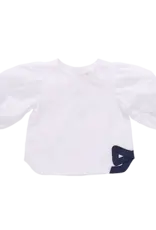 Pink Chicken dana bow top white