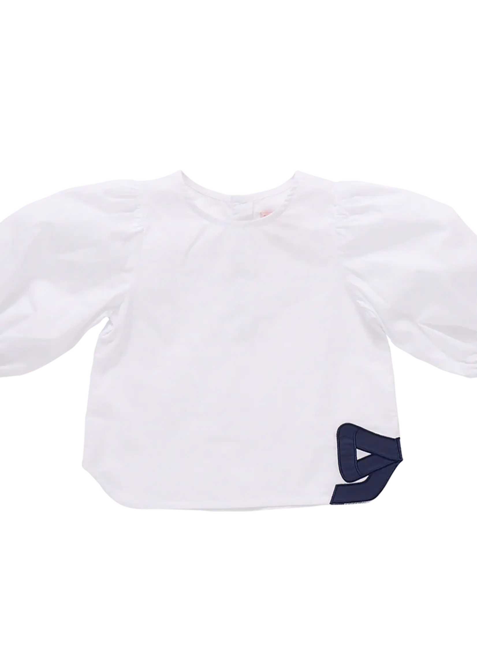 Pink Chicken dana bow top white