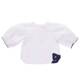 Pink Chicken dana bow top white