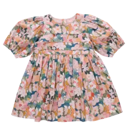Pink Chicken evelyn dress watercolor floral