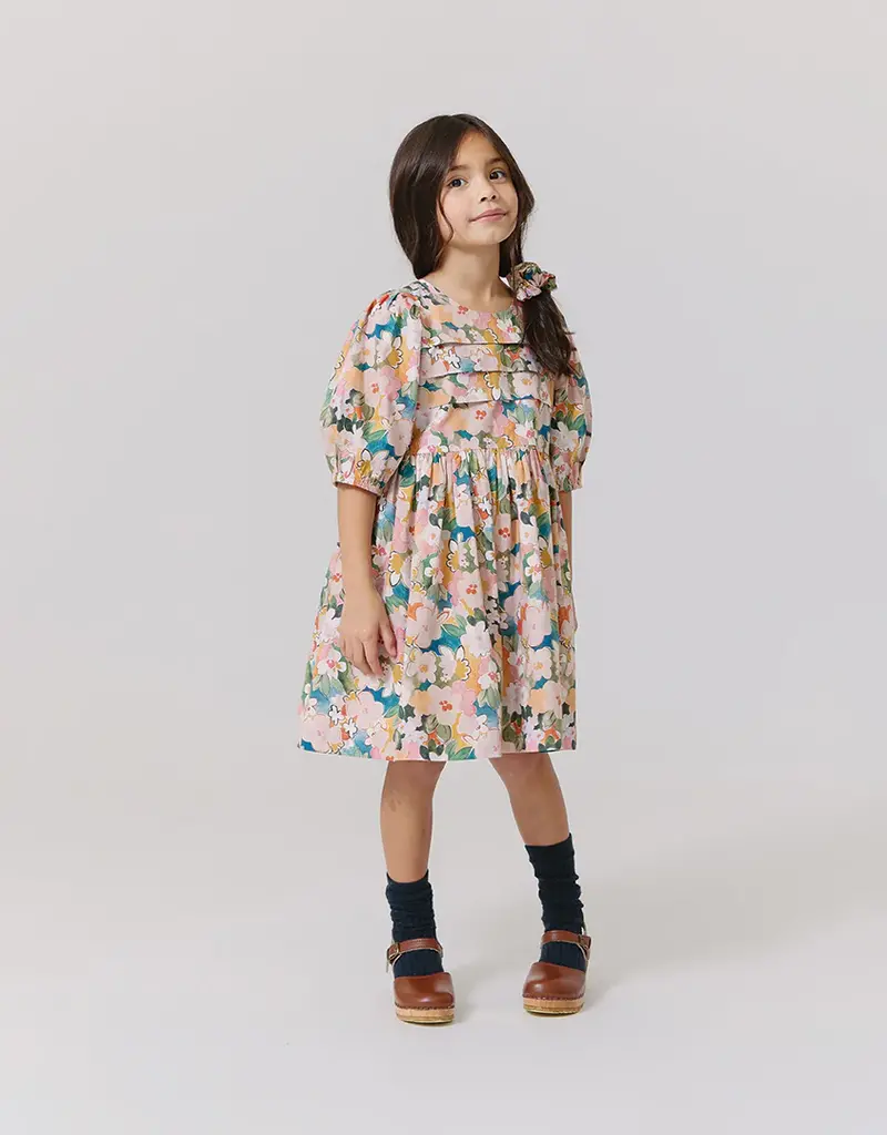 Pink Chicken evelyn dress watercolor floral