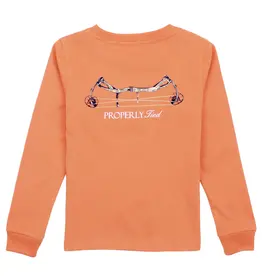 Properly Tied Compound Bow L/S Tee Mango
