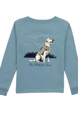 Properly Tied Good Boy L/S Tee Steel Blue