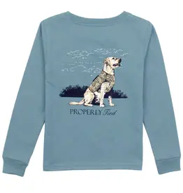 Properly Tied Good Boy L/S Tee Steel Blue