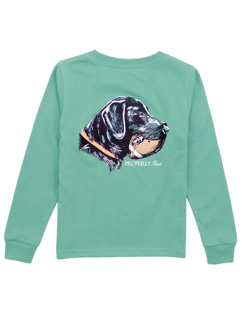 Properly Tied Good Catch L/S Tee Ivy