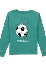 Properly Tied Goal L/S Tee Teal