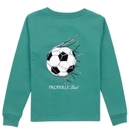 Properly Tied Goal L/S Tee Teal