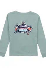 Properly Tied Bait and Tackle L/S Tee Fog