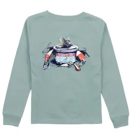 Properly Tied Bait and Tackle L/S Tee Fog