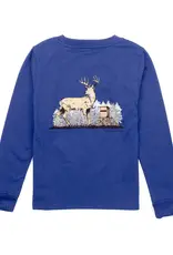 Properly Tied Deer Season L/S Tee River Blue