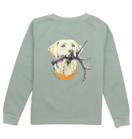 Properly Tied Antler Lab L/S  Tee River Blue