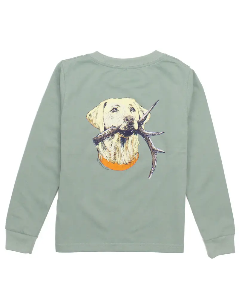 Properly Tied Antler Lab L/S  Tee River Blue