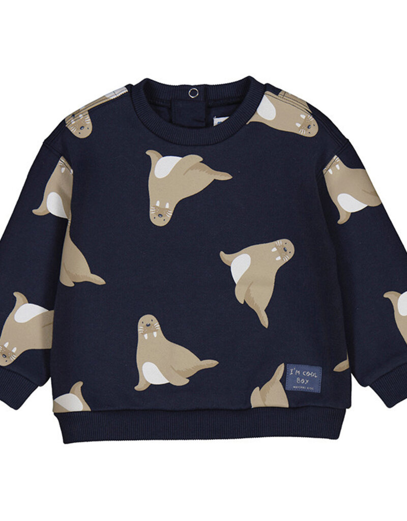 Mayoral Pullover w/Walrus Print Pant Set