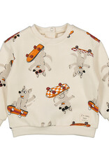 Mayoral Pullover w/Skateboard Dog Print