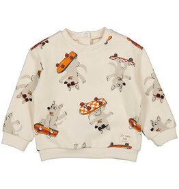 Mayoral Pullover w/Skateboard Dog Print