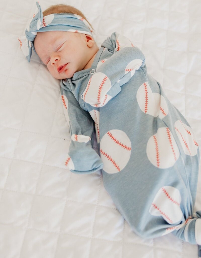 Copper Pearl Newborn Knotted Gown Slugger