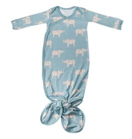 Copper Pearl Newborn Knotted Gown Peanut