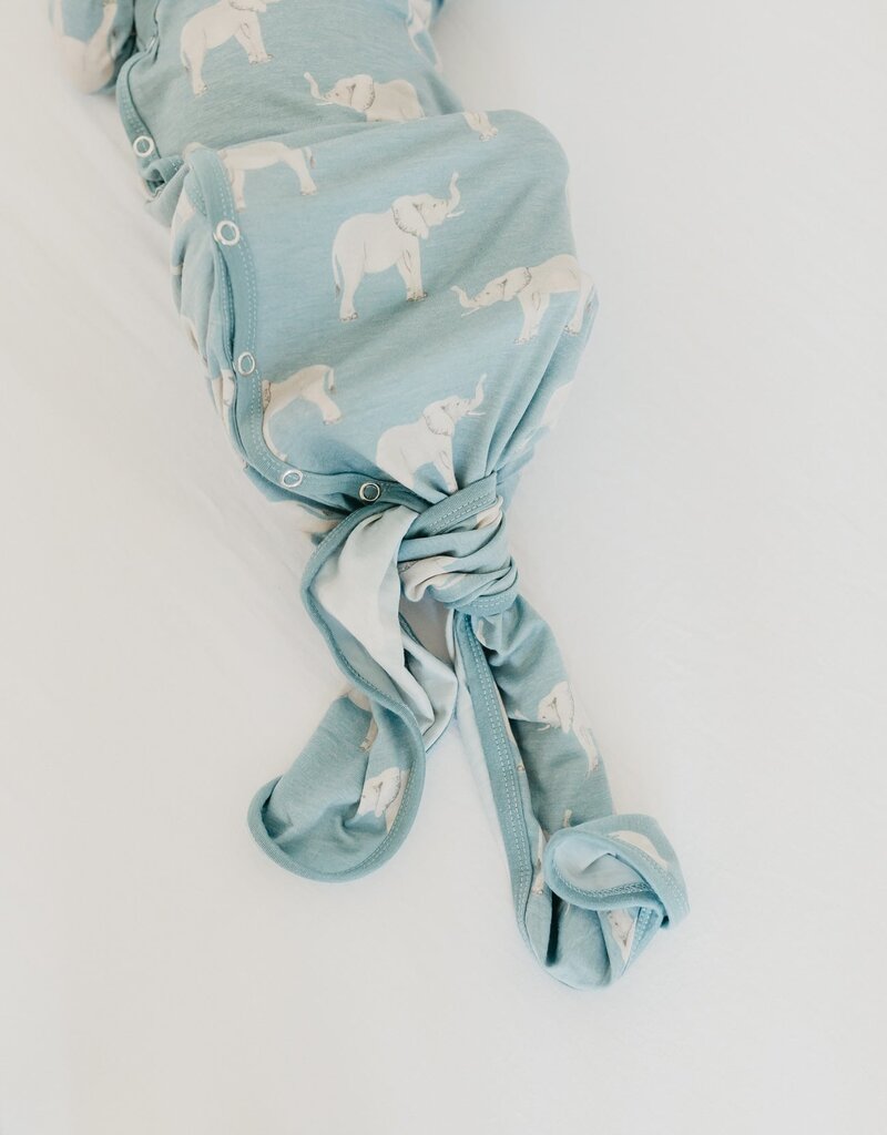 Copper Pearl Newborn Knotted Gown Peanut