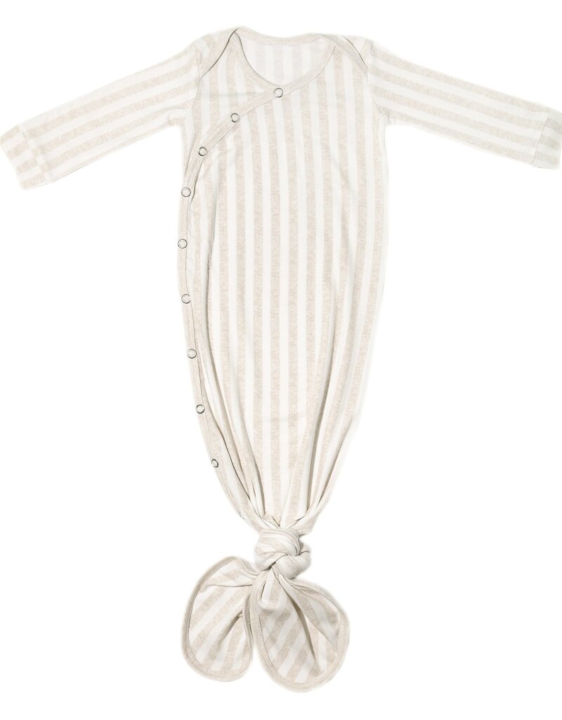 Copper Pearl Newborn Knotted Gown Coastal