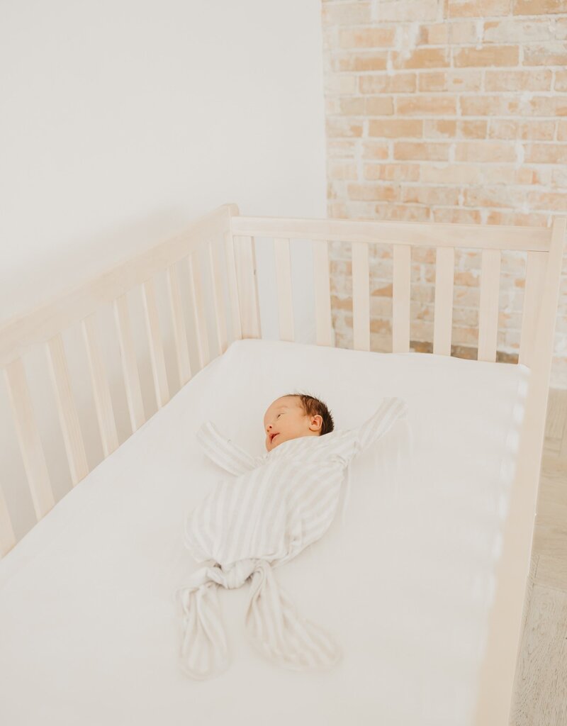 Copper Pearl Newborn Knotted Gown Coastal