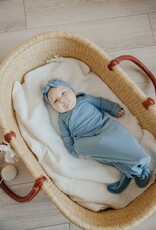 Copper Pearl Newborn Rib Knit Knotted Gown Atlantic