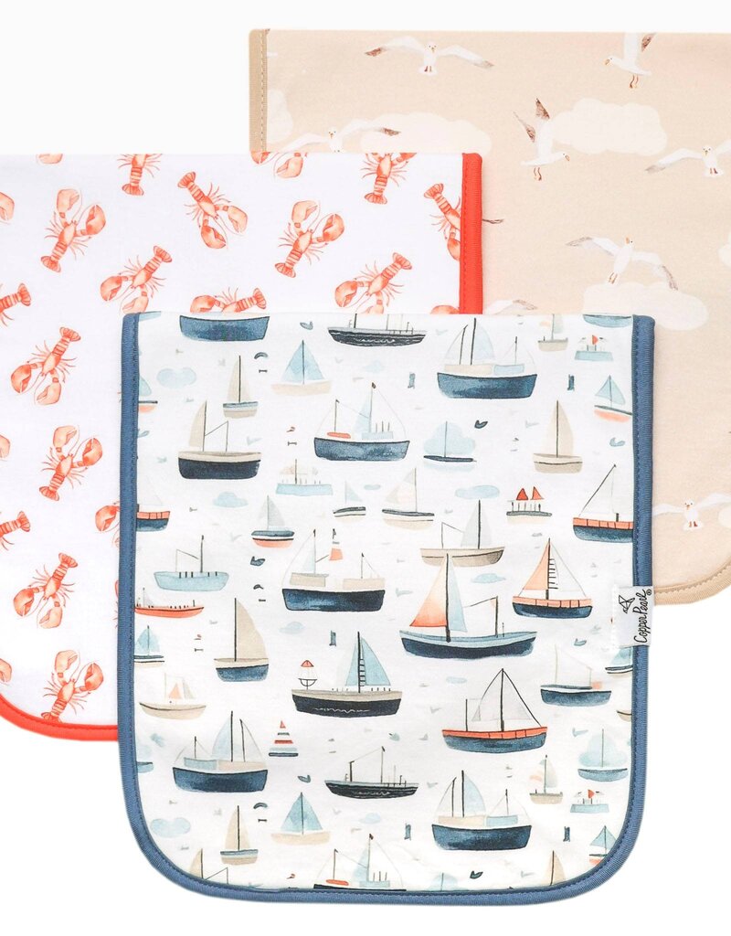 Copper Pearl Burp Cloth Set Fischer