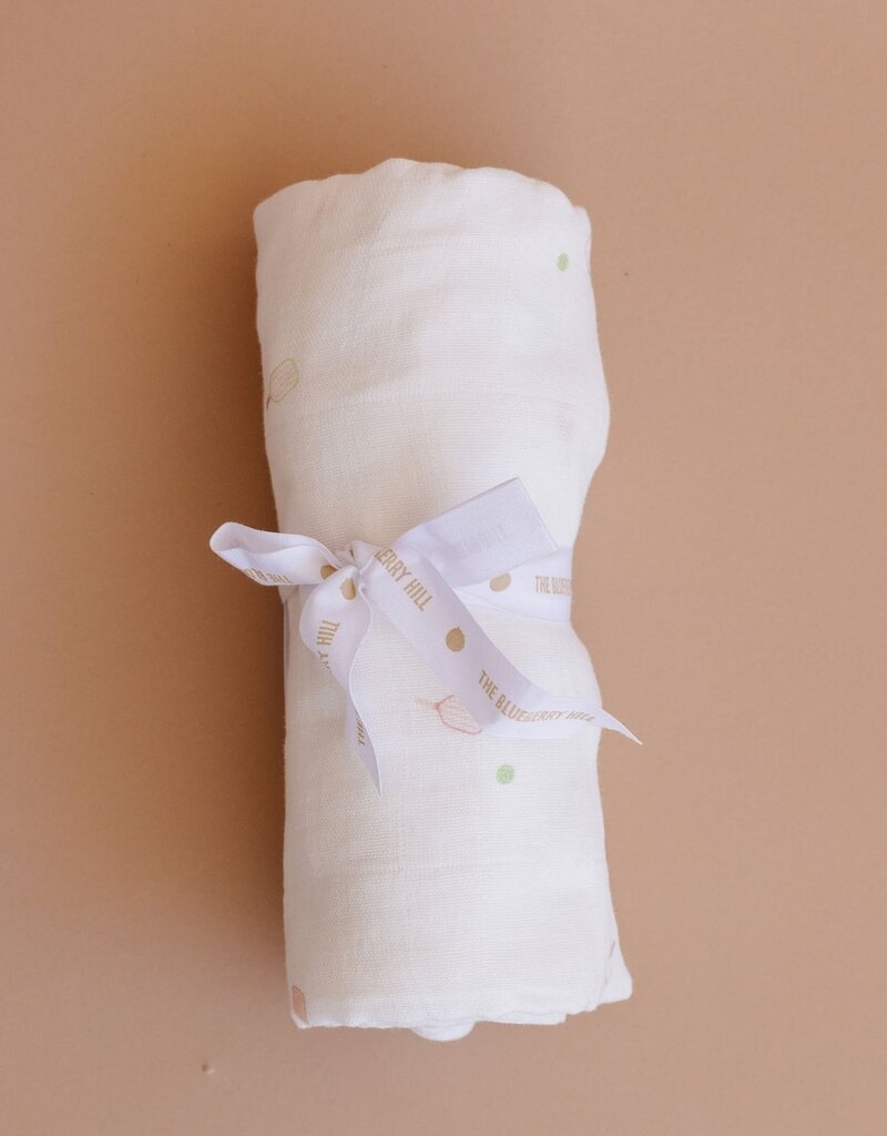 The Blueberry Hill Pickleball Sport Organic Muslin Blanket