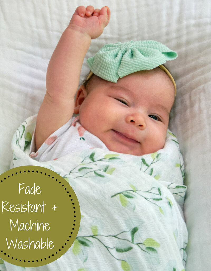 LollyBanks Relaxing Eucalyptus Baby Muslin Swaddle