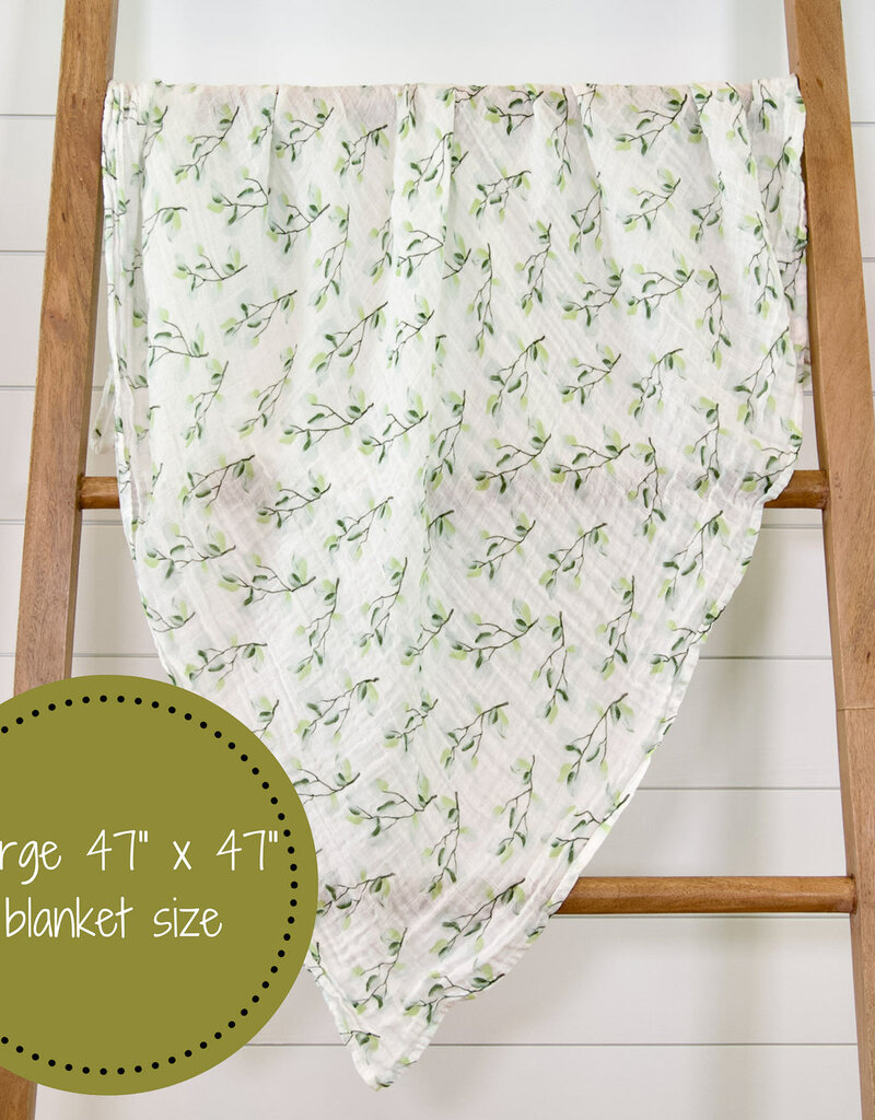 LollyBanks Relaxing Eucalyptus Baby Muslin Swaddle