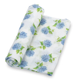 LollyBanks You Had Me At Hydrangea Baby Muslin Swaddle