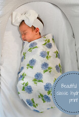 LollyBanks You Had Me At Hydrangea Baby Muslin Swaddle